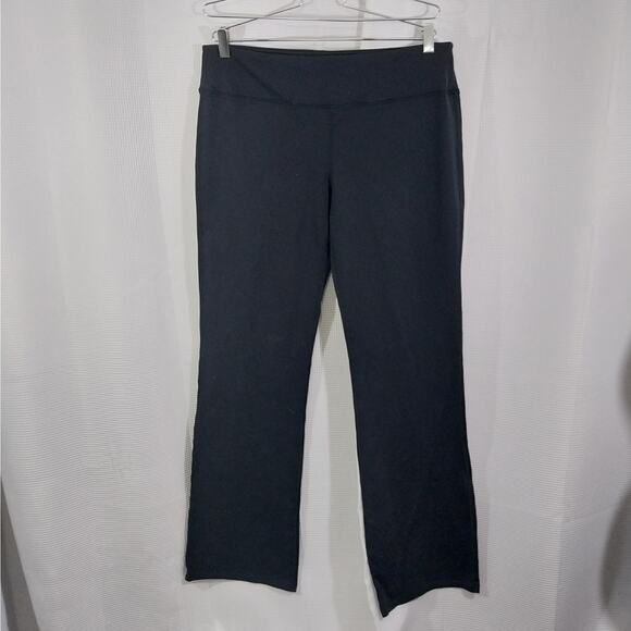 NWOT! YOGIPACE! LUXE BLACK ULTRA STRETCH BELL BOTTOM YOGA PANTS, LEGGINGS! SZ 2X - Picture 2 of 10